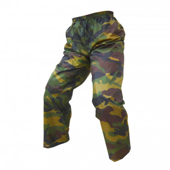 喜多 ポリエステル 迷彩ヤッケズボン 4L グリーン No1590