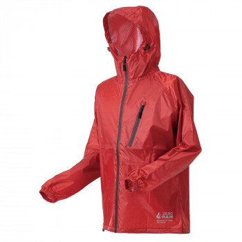 喜多 スーパーライトレインウェア 超軽量 3L(XL) レッド(霜降り柄) No1710