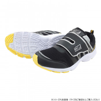 喜多 紳士マジックスニーカー メッシュ 25.0cm  ブラック MK150
