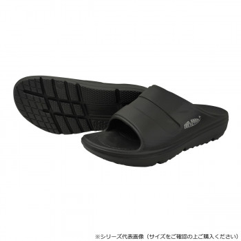 喜多 柔らかいリカバリーサンダル EVAラバー L(25.5～26.0)cm ブラック SK4900