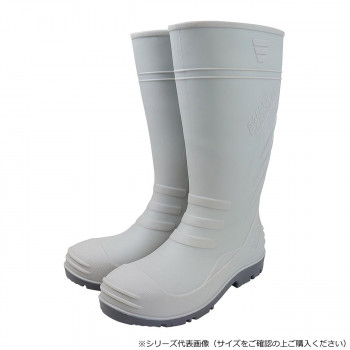 喜多 TPE踏貫き防止セーフティブーツ L(25.5～26.0)cm グレー KR7470