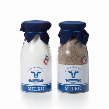 アペックスハート milko　ペアグラス(ミルク＆コーヒー) MK-1808