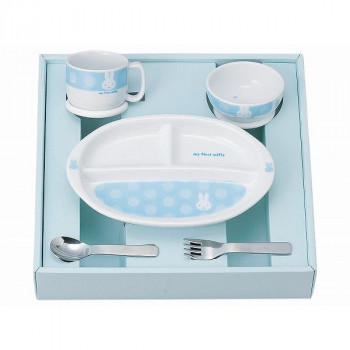 金正陶器 my First miffyミッフィー こども食器セット(ブルー) 406750