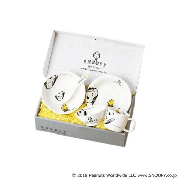 金正陶器 スヌーピー(JOY) 子供食器ギフトセット 606741