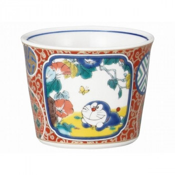金正陶器 ドラえもん九谷焼そばちょこ (庄三風彩色金欄手) 008159