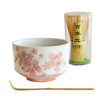 茶楽JAPAN　舞桜　抹茶セット MW-1849