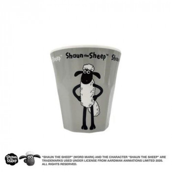 ひつじのショーン メラミンカップ (グレー) 270ml 18194