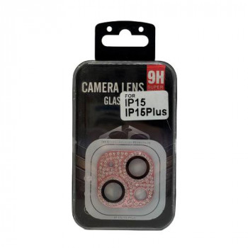 TMFW iPhone カメラガラスプロテクター キラキラ ピンク TM-IP15-CP04PK