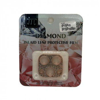 TMFW iPhone カメラプロテクター キラキラ ピンクゴールド TM-IP15PR-CP03PG