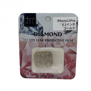 TMFW iPhone カメラプロテクター キラキラ ゴールド TM-IP12P-CP03GD