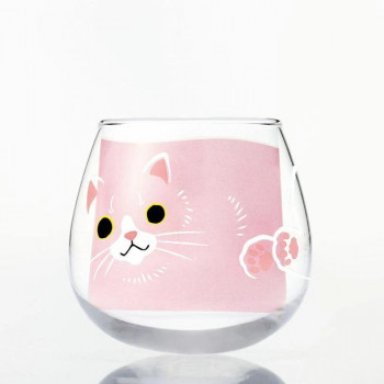 東洋佐々木ガラス ゆらまる DOUBUTSU Glass ギフト タンブラーグラス(ねこ) 00095-J454
