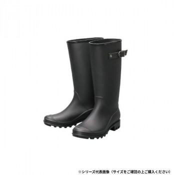 阪神素地 LB8121 ロングレインブーツ L ブラック