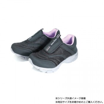 阪神素地 LC3916 婦人かるかるリラックススリッポンタイプ(スニーカー) 23.0cm ブラック