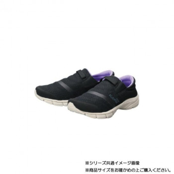 阪神素地 LC3920 婦人かるかるリラックススリッポンサイドゴアタイプ(スニーカー) 22.5cm ブラック