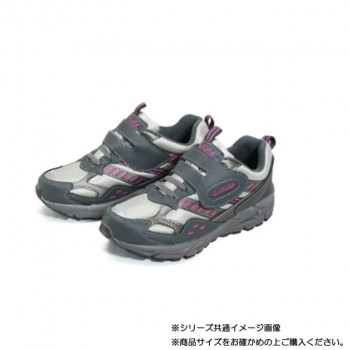 阪神素地 LE3915 婦人あなた想い紐マジックタイプ(スニーカー) 24.0cm グレー