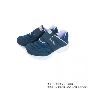 阪神素地 LE3918 婦人かるかるリラックス甲ベルトマジックタイプ(スニーカー) 22.5cm ネイビー