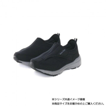 阪神素地 LE3919 婦人新あなた想いマジックタイプ(スニーカー) 24.0cm ブラック