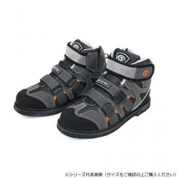 阪神素地 TS-923 フェルトスパイクシューズ ハイカットモデル(マジック) LLL グレー
