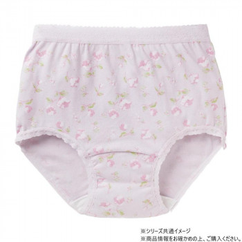 ケアファッション 安心快適 花柄ショーツ (婦人) パープル L 80040112