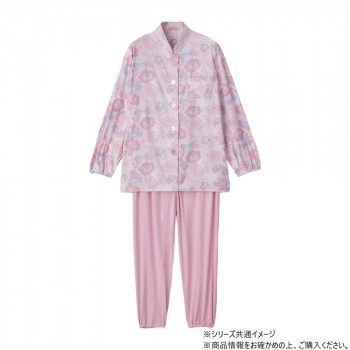 ケアファッション のびのびストレッチホックパジャマ (婦人) ピンク L 8004542