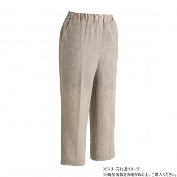 ケアファッション おしりスルッと楊柳パンツ (婦人) ベージュ L 8211802