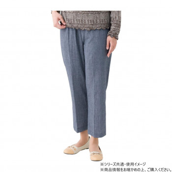 ケアファッション おしりスルッと楊柳パンツ (婦人) ブルーグレー 3L 82118015