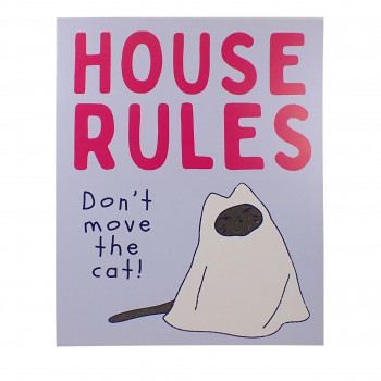 キャンバスアートパネル HOUSE RULES IN041461