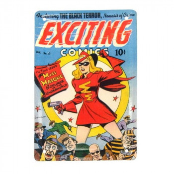 アメコミ メタルポストカード EXCITING COMICS IN015769