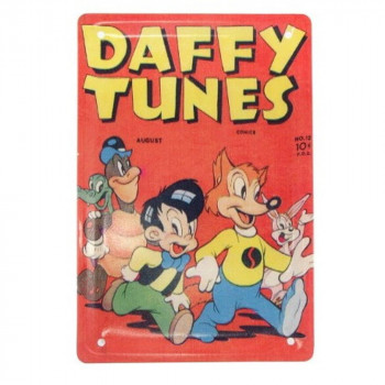 アメコミ メタルポストカード DAFFY TUNES IN015776