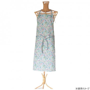 プリマ―ベラエプロン 小花ブルー BA015387