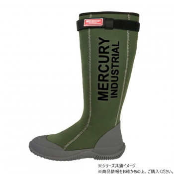MCR マーキュリー ネオプレンブーツ 長靴 カーキ 3L KS017381