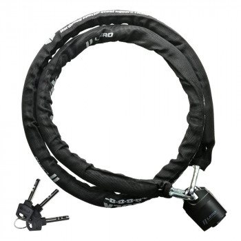 リード工業 SQUARE CHAIN LOCK スクエア チェーンロック ブラック LC-404A