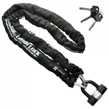 リード工業 SQUARE CHAIN LOCK スクエア チェーンロック ブラック LC-405A