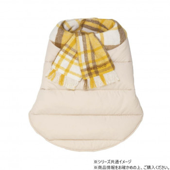 Down muffler-ダウンマフラー ドッグウェアライトベージュ Lサイズ DG-DWM01-L