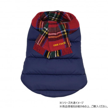 Down muffler-ダウンマフラー ドッグウェアネイビー Mサイズ DG-DWM02-M