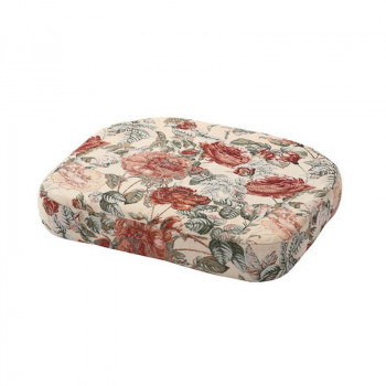 ラタンチェア用 座面クッション ベージュ花 CU820B