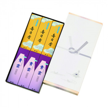 日本香堂 毎日香・青雲バイオレット 進物セット 包装品 25g×6個入 66720