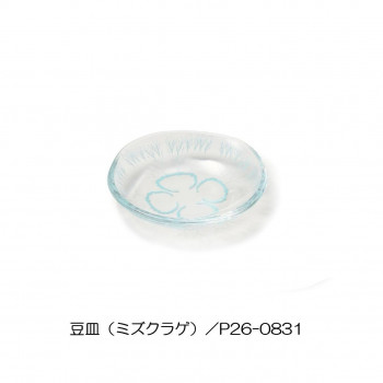 セトクラフト くらげのガラスプレート 豆皿 ミズクラゲ P26-0831