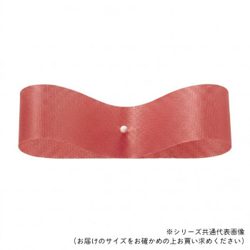 東京リボン 08210  サテンフラリスト 11mm×92m テラコッタピンク