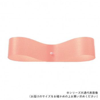 東京リボン 08220  サテンフラリスト 22mm×92m サーモンオレンジ