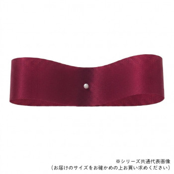 東京リボン 08220  サテンフラリスト 22mm×92m ワインレッド