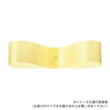 東京リボン 08330  サテンフラリスト 33mm×92m パステルイエロー