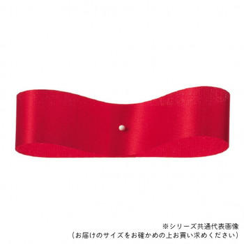 東京リボン 08330  サテンフラリスト 33mm×92m レッド