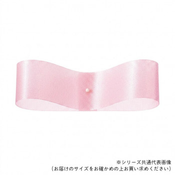 東京リボン 08330  サテンフラリスト 33mm×92m ペールピンク