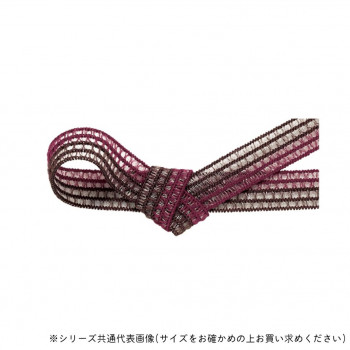 東京リボン 40986  GRレーシアツートン 約12mm×約19m 19 ワイン/チョコ