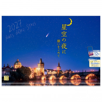 写真工房 2027年カレンダー 壁掛 星空の夜に A-24