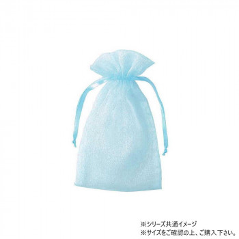 青山　ナイロン製カラーポーチ オーガンジーポーチ(長方形 10cm×7.5cm×10枚入  7385-07