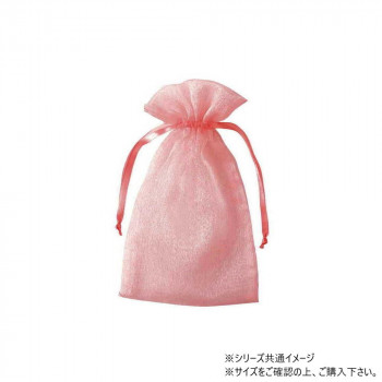 青山　ナイロン製カラーポーチ オーガンジーポーチ(長方形 10cm×7.5cm×10枚入  7385-18