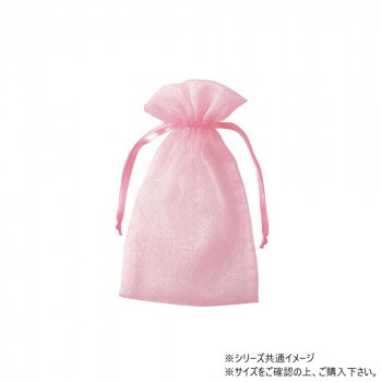 青山　ナイロン製カラーポーチ オーガンジーポーチ(長方形 10cm×7.5cm×10枚入  7385-23