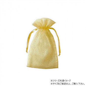 青山　ナイロン製カラーポーチ オーガンジーポーチ(長方形 10cm×7.5cm×10枚入  7385-31